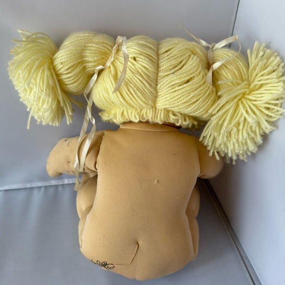 Vintage 1980’s Cabbage Patch Kid Jesmar Spain Lemon Double Pony Blue Eyes HM2 - Picture 12 of 15